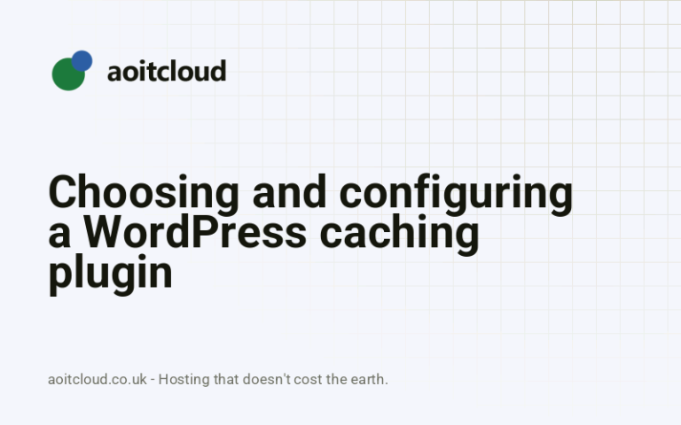 Choosing and configuring a WordPress caching plugin — AOIT Cloud knowledge base